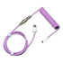 GUNMANSA Cooler Master Keyboard Coiled Cable; Double-Sleeved; Purple; Type C