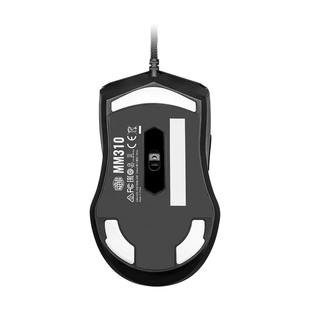 GUNMANSA Cooler Master Peripherals MM310, Ambidextrous, Optical, USB Type-A, 12000 DPI, Black