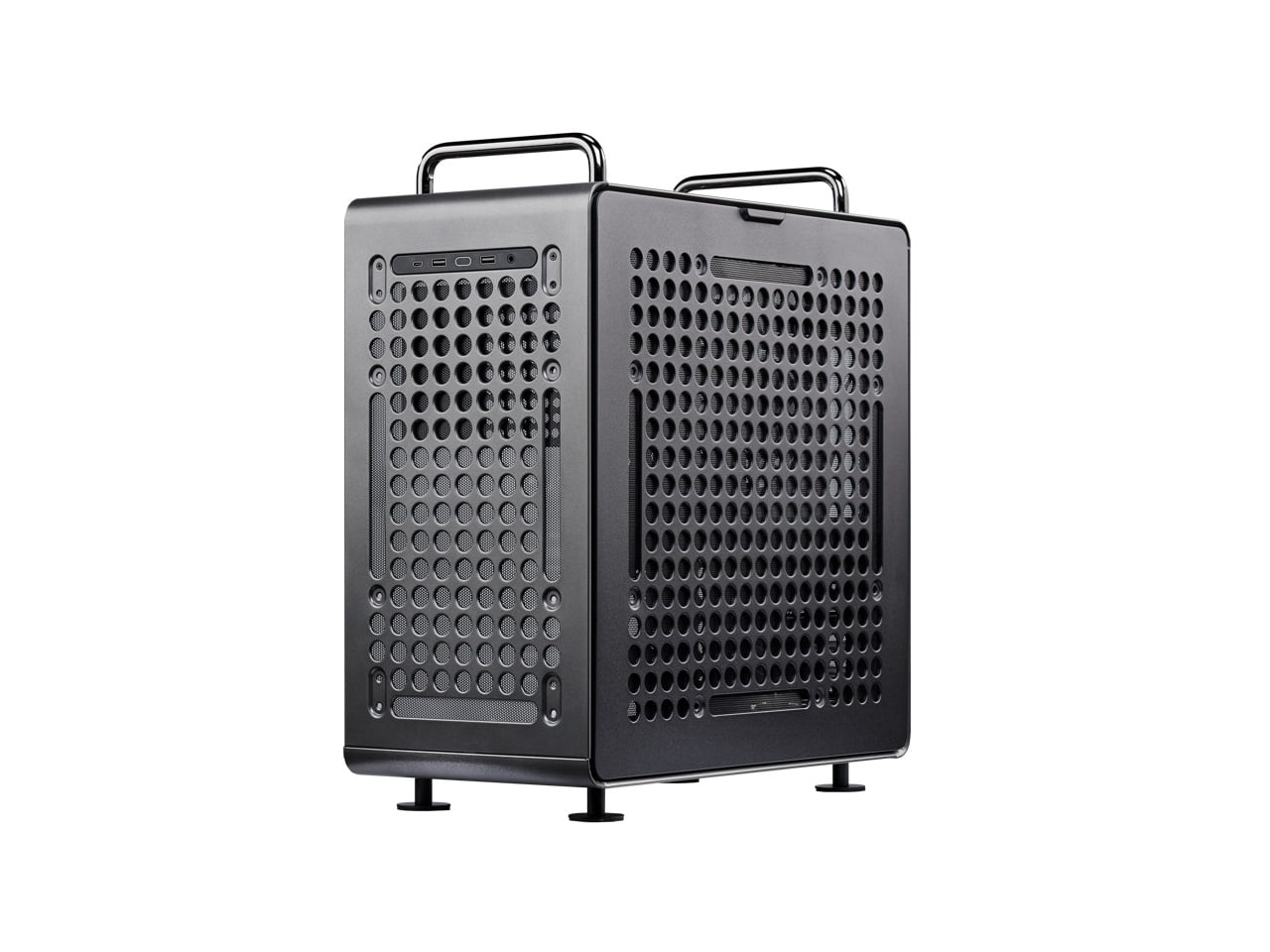 GUNMANSA Cooler Master QUBE 540 Q540-MGNN-S00 High-Airflow ATX Mid-Tower Case, 415mm GPU Clearance Max, Tempered Glass, Modular & Customizable Design, Reversible I/O Panel - Stardust Iron