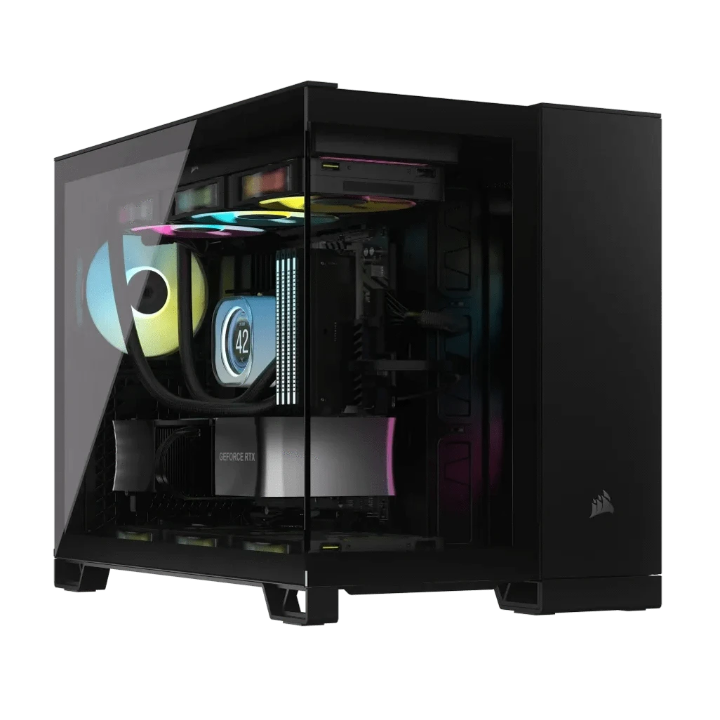 GUNMANSA Corsair 2500X RGB, Micro Tower, PC, Black, ATX