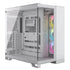 GUNMANSA Corsair 6500X, Midi Tower, PC, White, ATX, Plastic, Steel, Tempered glass, 19 cm