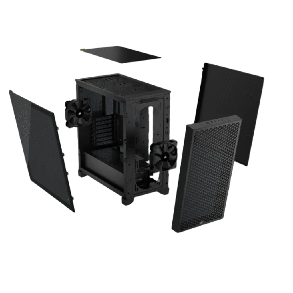 GUNMANSA Corsair CC-9011251-WW, Midi Tower, PC, Black, ATX, Gaming, Multi