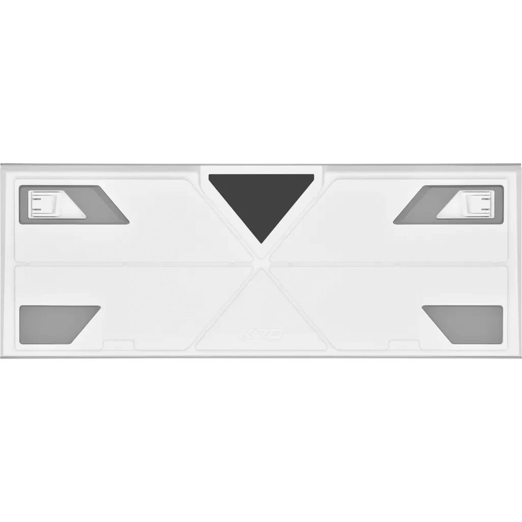 GUNMANSA Corsair CH-910951A-NA, Full-size (100%), Wired, USB, Opto-mechanical key switch, RGB LED, White