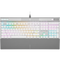 GUNMANSA Corsair CH-910951A-NA, Full-size (100%), Wired, USB, Opto-mechanical key switch, RGB LED, White