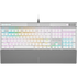 GUNMANSA Corsair CH-910951A-NA, Full-size (100%), Wired, USB, Opto-mechanical key switch, RGB LED, White
