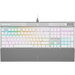 GUNMANSA Corsair CH-910951A-NA, Full-size (100%), Wired, USB, Opto-mechanical key switch, RGB LED, White