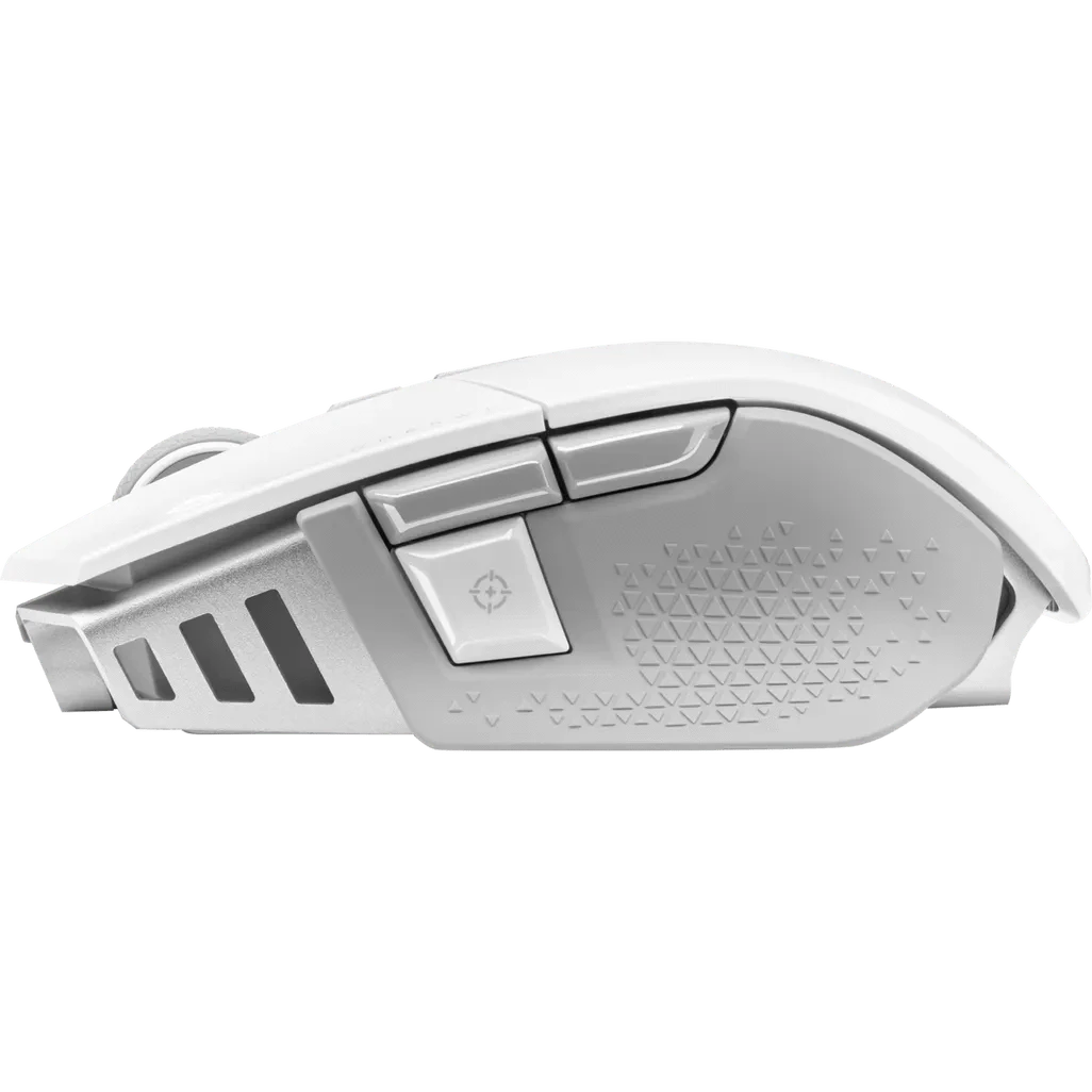 GUNMANSA Corsair CH-9319511-AP2, Right-hand, Optical, RF Wireless + Bluetooth, 26000 DPI, White