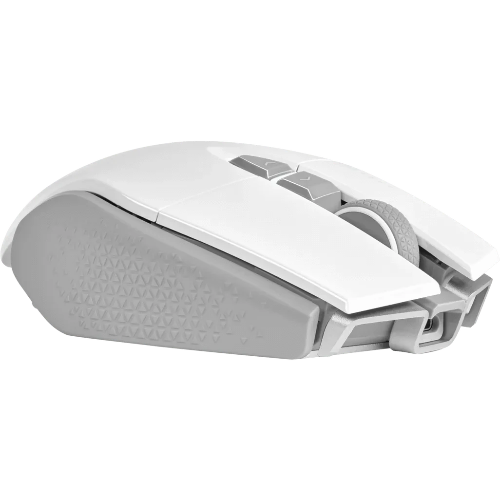 GUNMANSA Corsair CH-9319511-AP2, Right-hand, Optical, RF Wireless + Bluetooth, 26000 DPI, White