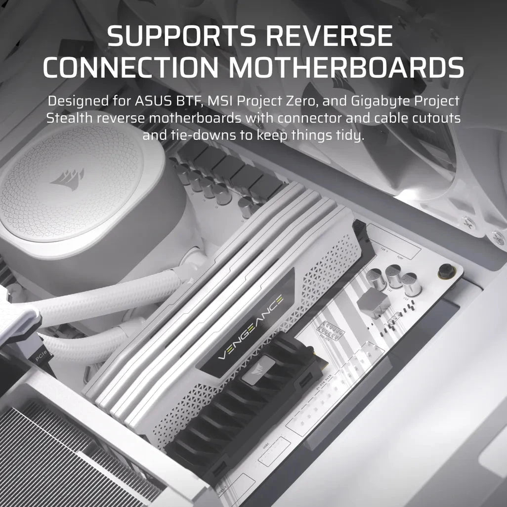 GUNMANSA Corsair FRAME 4000D, Midi Tower, PC, White, ATX