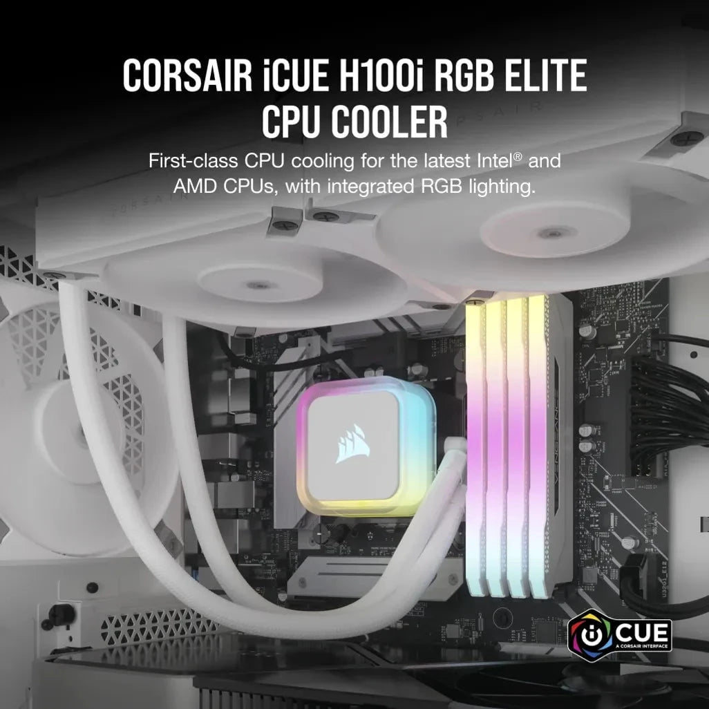 GUNMANSA Corsair H100I Elite, All-in-one liquid cooler, 12 cm