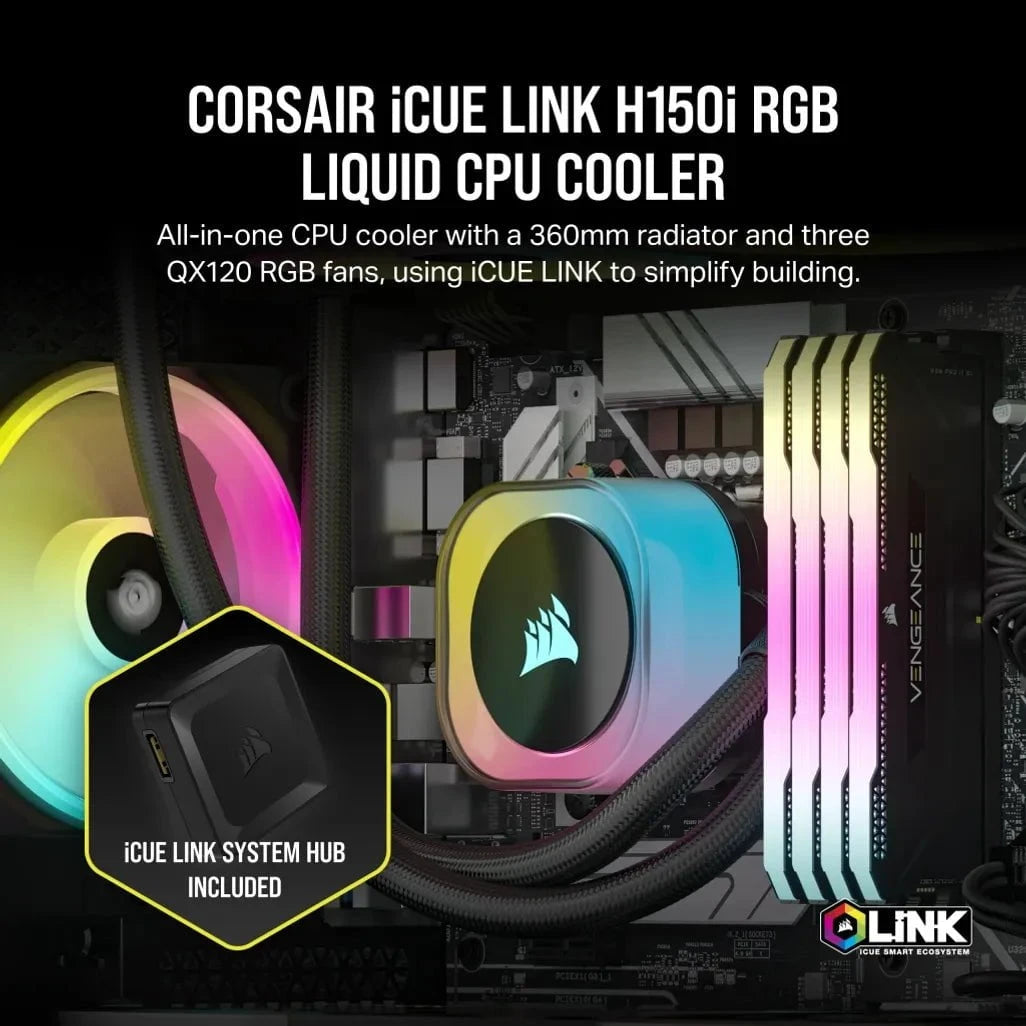 GUNMANSA Corsair H150I, All-in-one liquid cooler