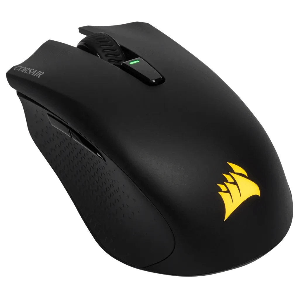 GUNMANSA Corsair Harpoon RGB Wireless, Ambidextrous, Optical, Bluetooth + USB Type-A, 10000 DPI, Black