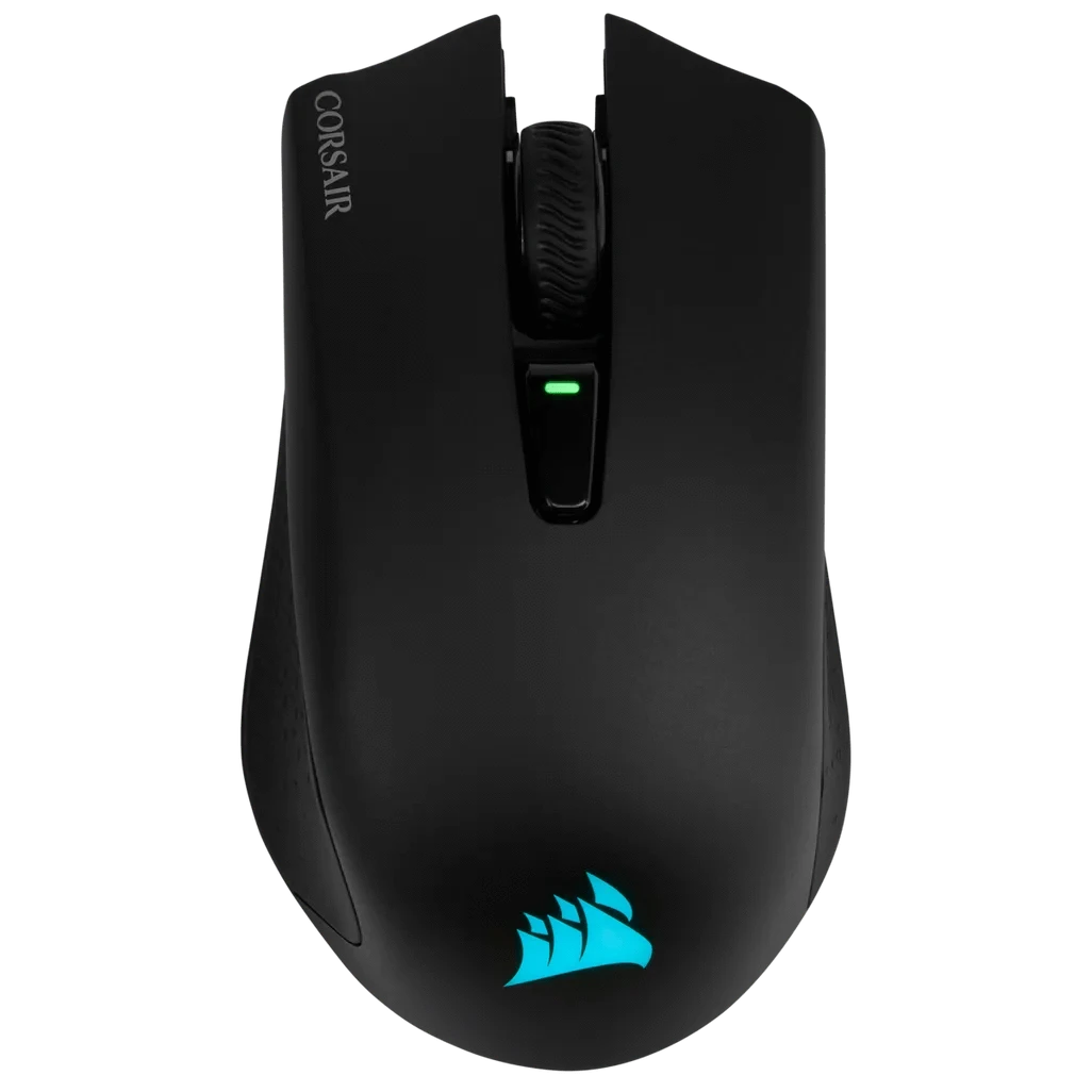GUNMANSA Corsair Harpoon RGB Wireless, Ambidextrous, Optical, Bluetooth + USB Type-A, 10000 DPI, Black