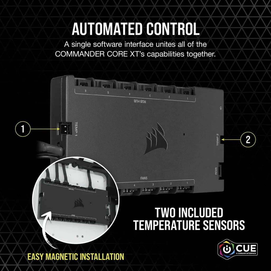 GUNMANSA Corsair iCUE Commander Core XT, 6 channels, Black
