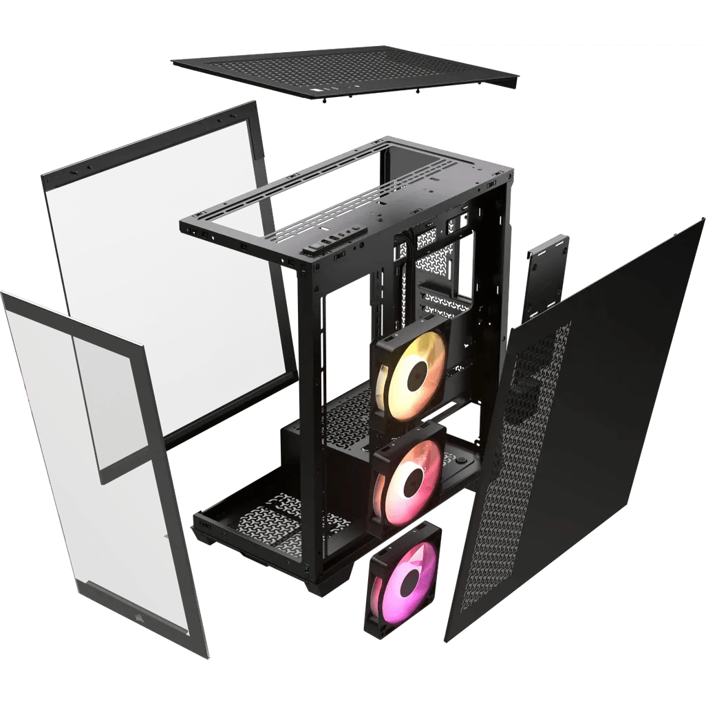 GUNMANSA Corsair iCUE LINK 3500X RGB, Midi Tower, PC, Black, EATX, Gaming, Multi