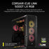GUNMANSA Corsair iCUE LINK 5000T LX RGB Mid-Tower PC Case; Black