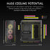 GUNMANSA Corsair iCUE LINK 5000T LX RGB Mid-Tower PC Case; Black