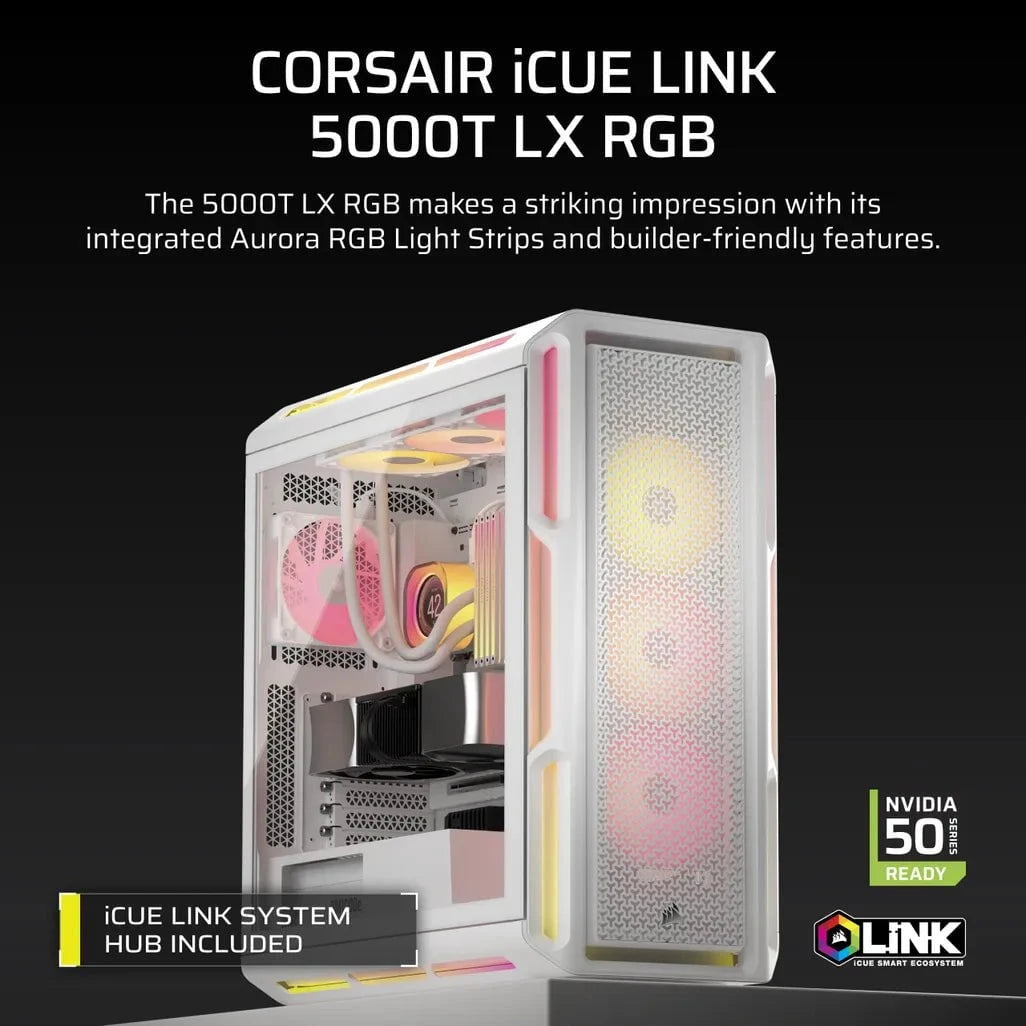 GUNMANSA Corsair iCUE LINK 5000T LX RGB, Midi Tower, PC