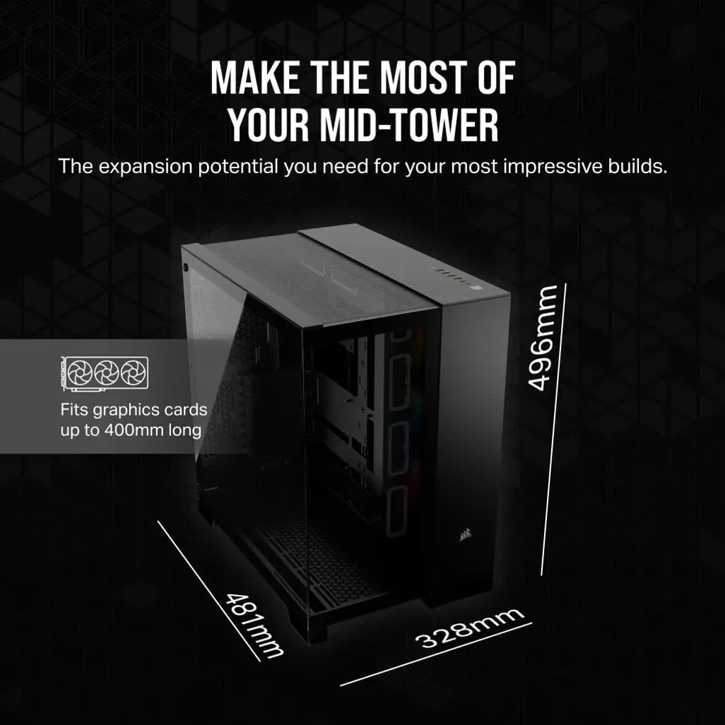 GUNMANSA Corsair iCUE LINK 6500X RGB, Midi Tower, PC, Black, ATX