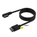 GUNMANSA Corsair iCUE LINK Cable; 1x 600mm with Straight/Slim 90° connectors; Black