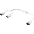 GUNMANSA Corsair iCUE LINK Cable; 1x 600mm Y-Cable with Straight connectors; White