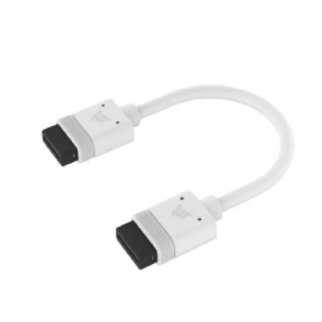GUNMANSA Corsair iCUE LINK Cable; 2x 100mm with Straight connectors; White
