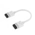 GUNMANSA Corsair iCUE LINK Cable; 2x 100mm with Straight connectors; White