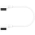 GUNMANSA Corsair iCUE LINK Cable; 2x 135mm with Slim 90° connectors; White