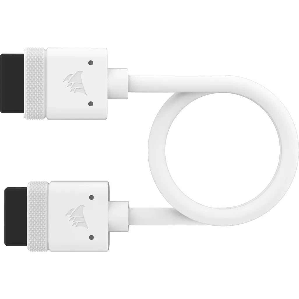 GUNMANSA Corsair iCUE LINK Cable; 2x 200mm with Straight connectors; White