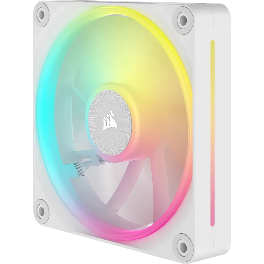 GUNMANSA Corsair iCUE LINK LX120 RGB 120mm PWM Fan - Dual Light Loops – Requires iCUE LINK System Hub (Sold Separately) - White
