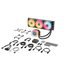 GUNMANSA Corsair iCUE LINK TITAN 240 RX LCD Liquid CPU Cooler – RX120 RGB Fans – Fits Intel® LGA 1851/1700; AMD® AM5/AM4.