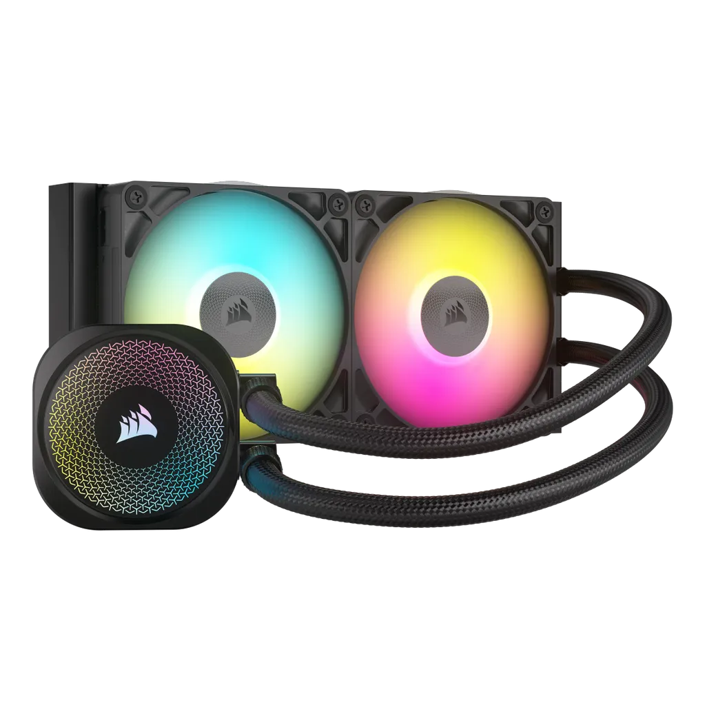 GUNMANSA Corsair iCUE LINK TITAN 240 RX RGB Liquid CPU Cooler – RX120 RGB Fans – Fits Intel® LGA 1851/1700; AMD® AM5/AM4.