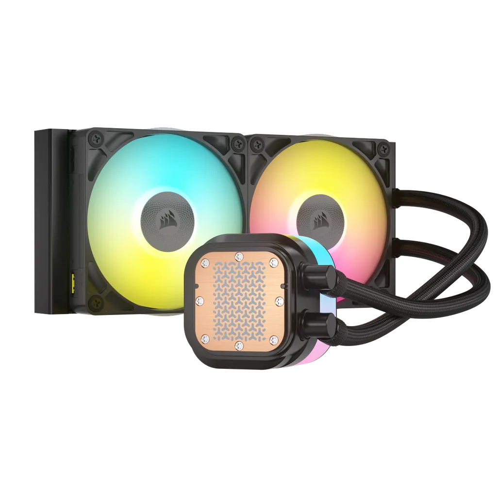 GUNMANSA Corsair iCUE LINK TITAN 240 RX RGB Liquid CPU Cooler – RX120 RGB Fans – Fits Intel® LGA 1851/1700; AMD® AM5/AM4.