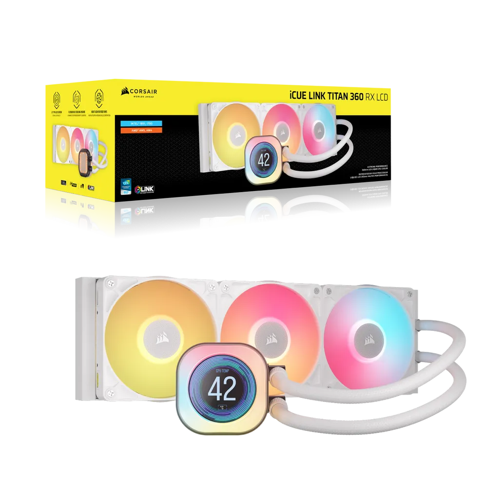 GUNMANSA Corsair iCUE LINK TITAN 360 RX LCD, Air cooler