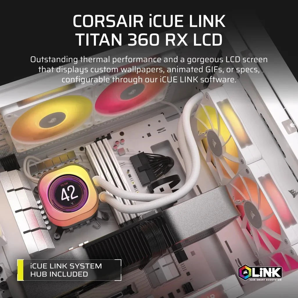 GUNMANSA Corsair iCUE LINK TITAN 360 RX LCD, Air cooler