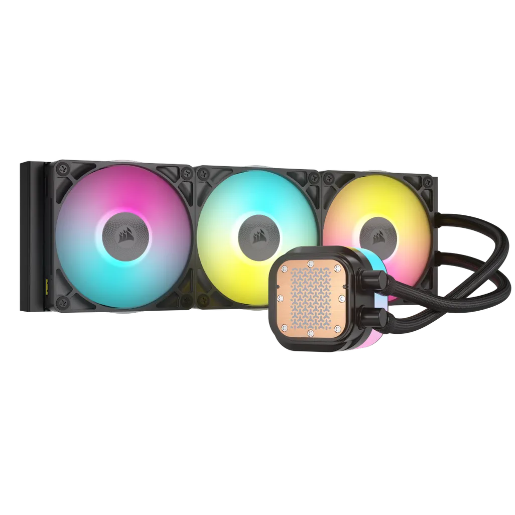GUNMANSA Corsair iCUE LINK TITAN 360 RX RGB Liquid CPU Cooler – RX120 RGB Fans – Fits Intel® LGA 1851/1700; AMD® AM5/AM4.