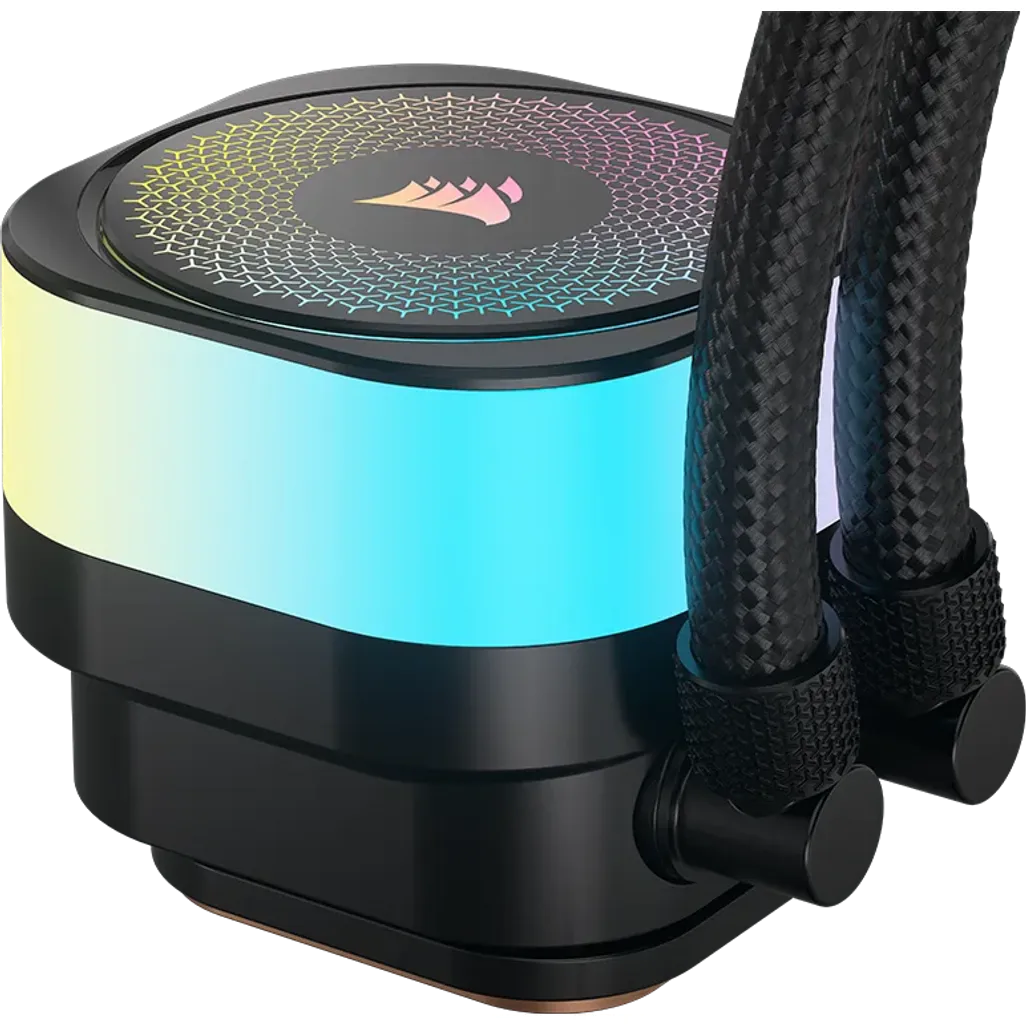 GUNMANSA CORSAIR iCUE LINK TITAN 420 RX RGB Liquid CPU Cooler – RX140 RGB Fans – Fits Intel® LGA 1851/1700; AMD® AM5/AM4