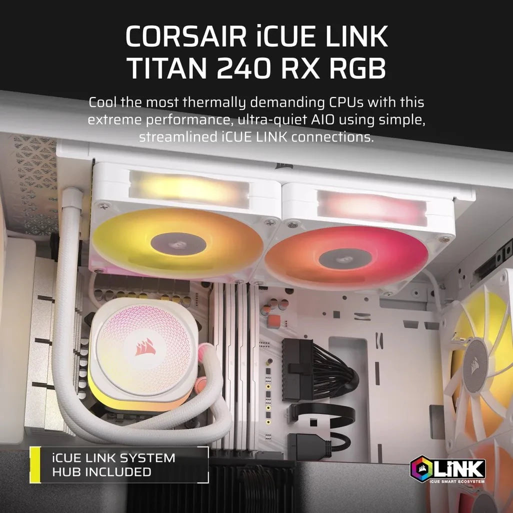 GUNMANSA Corsair iCUE LINK TITAN RX RGB, All-in-one liquid cooler