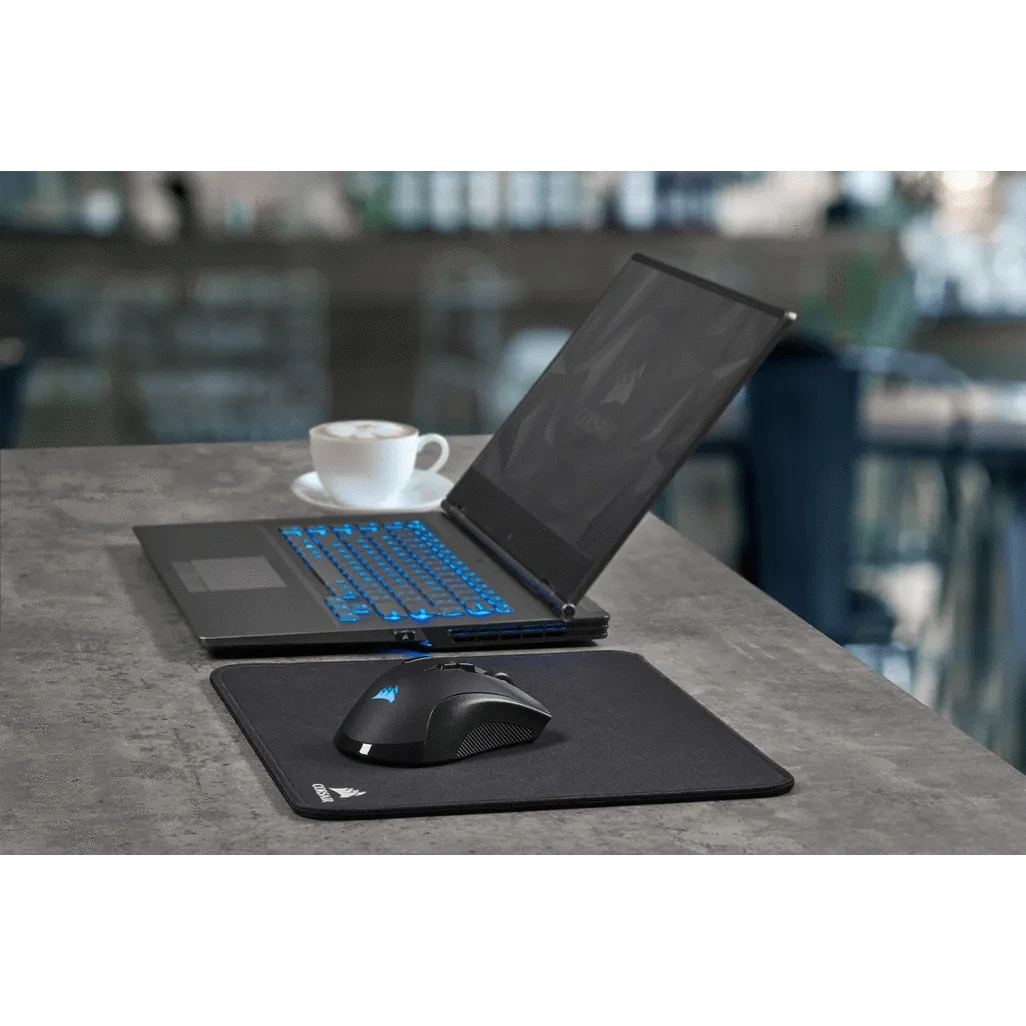 GUNMANSA Corsair IronClaw RGB, Right-hand, Optical, RF Wireless + Bluetooth + USB Type-A, 18000 DPI, Black