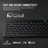 GUNMANSA Corsair K100 AIR WIRELESS RGB Ultra-Thin Mechanical Gaming Keyboard - CHERRY MX Ultra Low Profile - Black