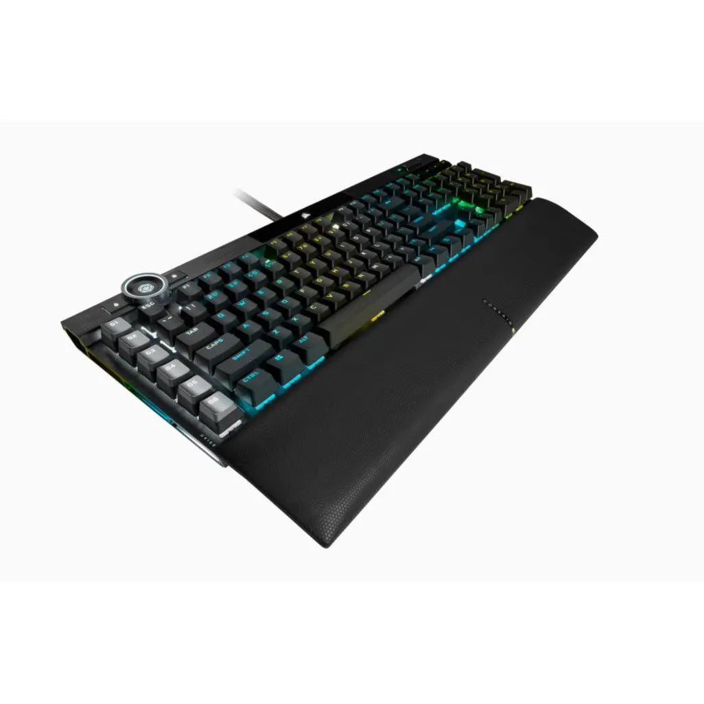 GUNMANSA Corsair K100 RGB Optical-Mechanical Wired CORSAIR OPX Switch Keyboard with RGB Backlighting – Black.