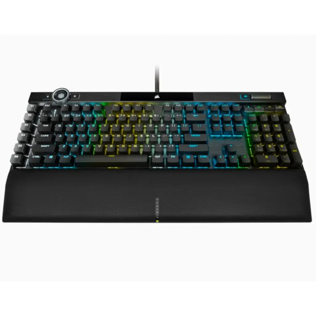 GUNMANSA Corsair K100 RGB Optical-Mechanical Wired CORSAIR OPX Switch Keyboard with RGB Backlighting – Black.