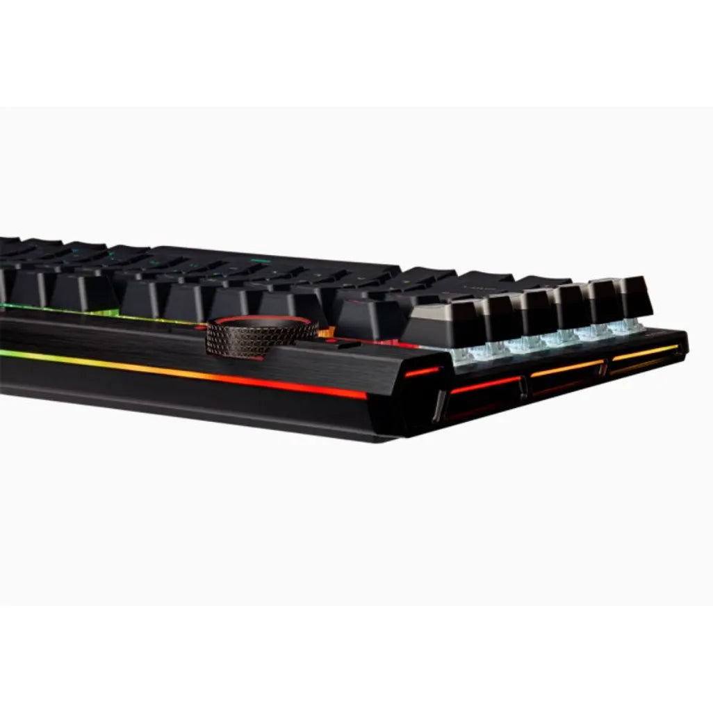 GUNMANSA Corsair K100 RGB Optical-Mechanical Wired CORSAIR OPX Switch Keyboard with RGB Backlighting – Black.