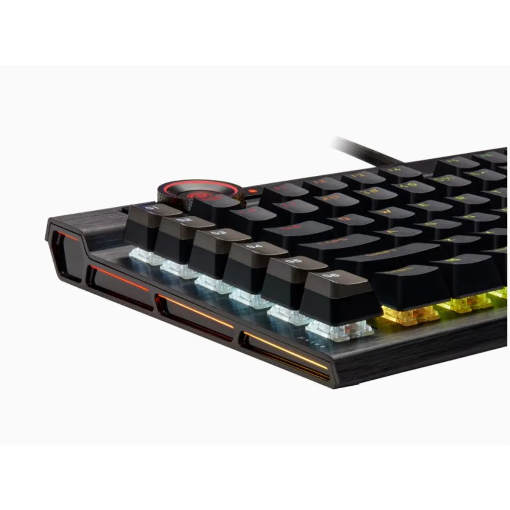 GUNMANSA Corsair K100 RGB Optical-Mechanical Wired CORSAIR OPX Switch Keyboard with RGB Backlighting – Black.
