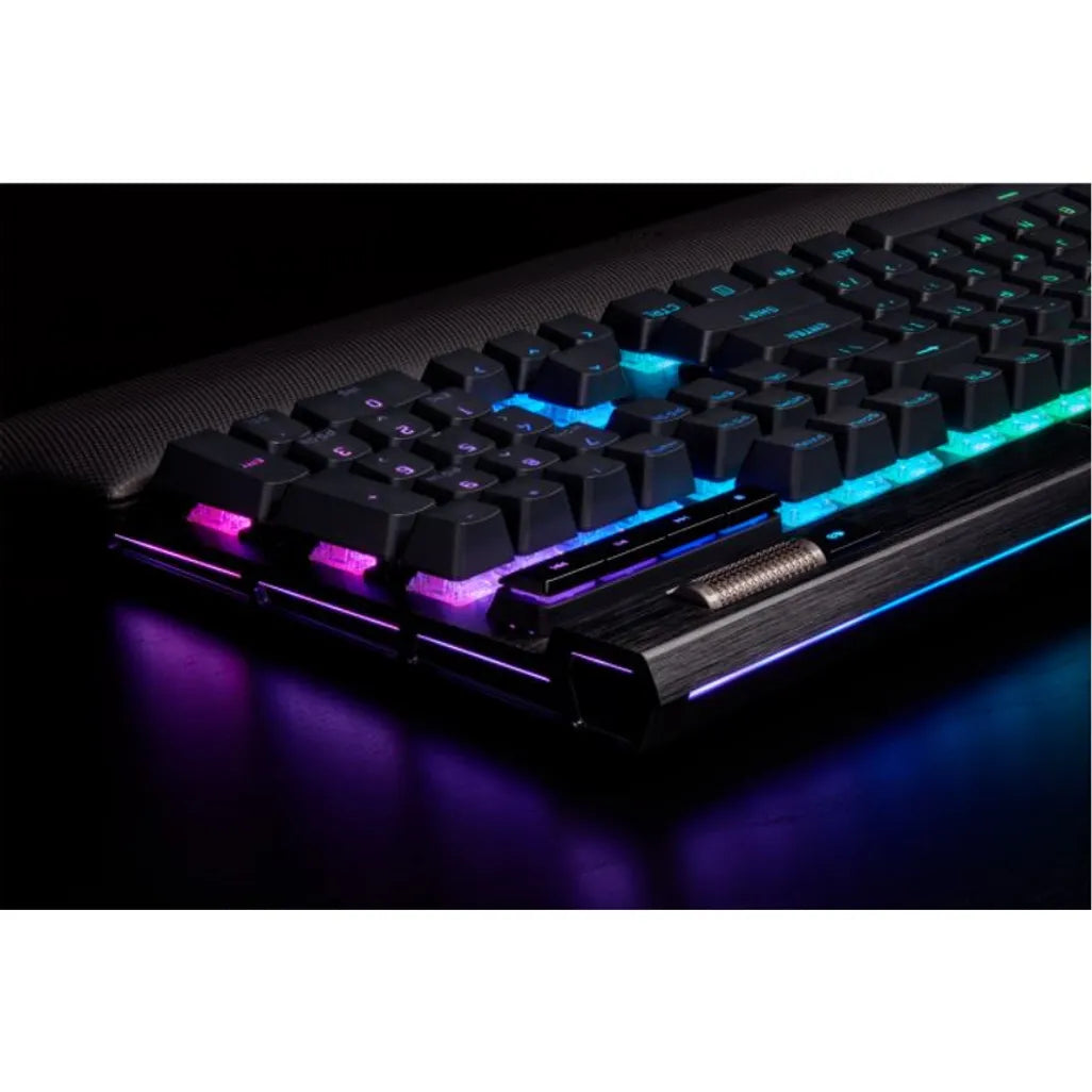 GUNMANSA Corsair K100 RGB Optical-Mechanical Wired CORSAIR OPX Switch Keyboard with RGB Backlighting – Black.