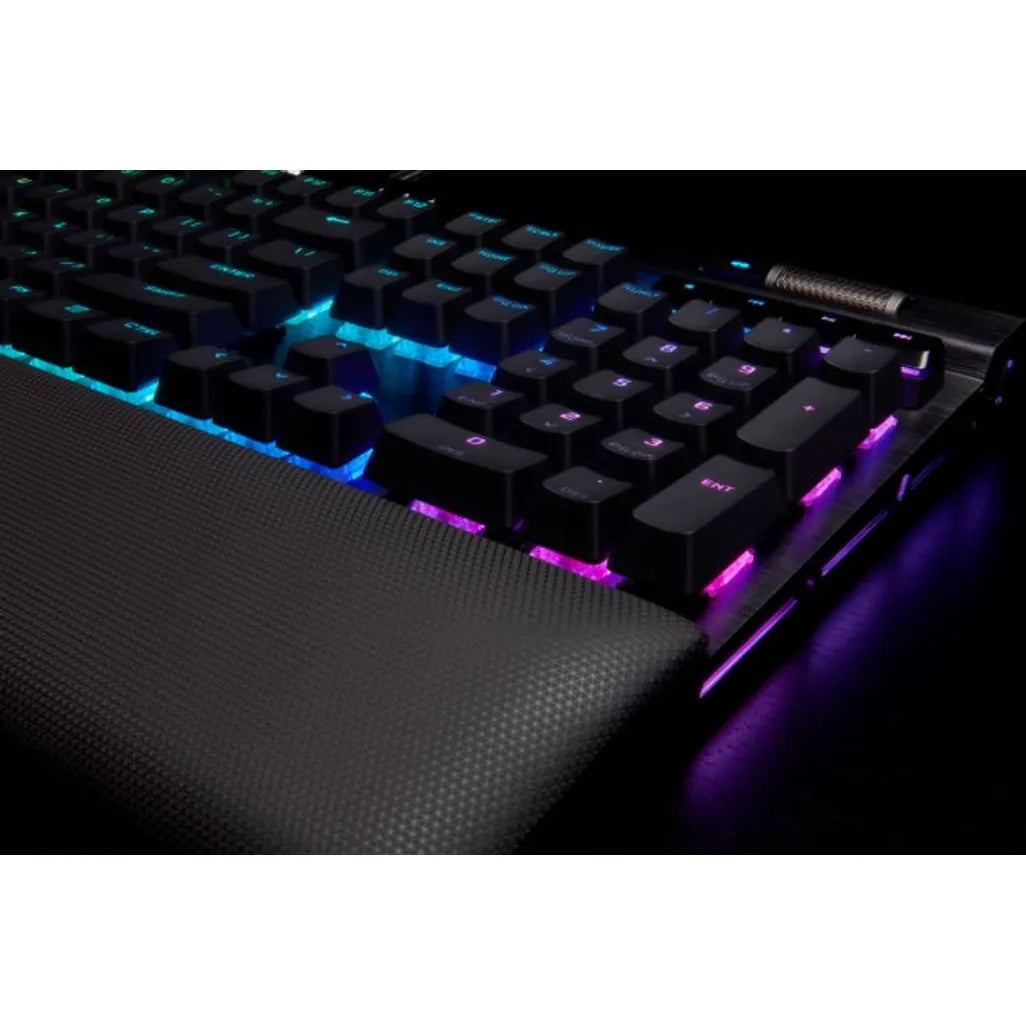 GUNMANSA Corsair K100 RGB Optical-Mechanical Wired CORSAIR OPX Switch Keyboard with RGB Backlighting – Black.