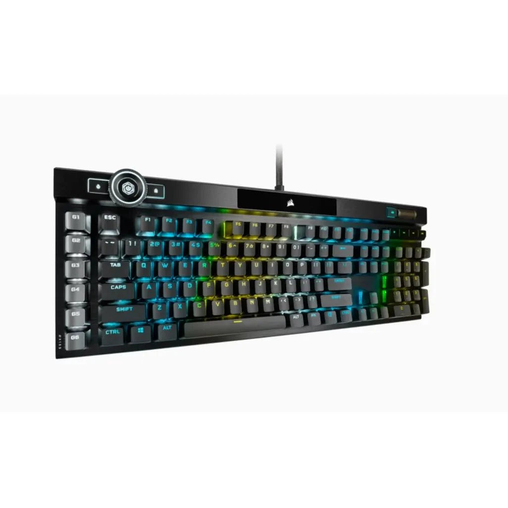 GUNMANSA Corsair K100 RGB, Wired, USB, Mechanical, QWERTZ, RGB LED, Black