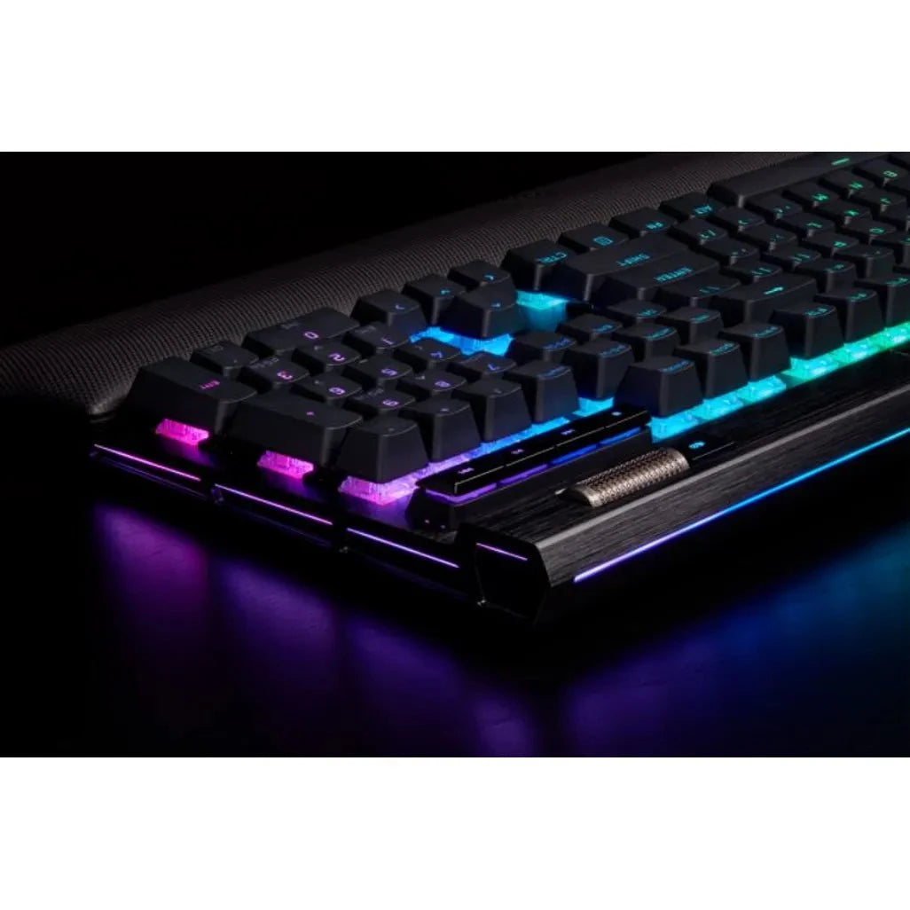 GUNMANSA Corsair K100 RGB, Wired, USB, Mechanical, QWERTZ, RGB LED, Black