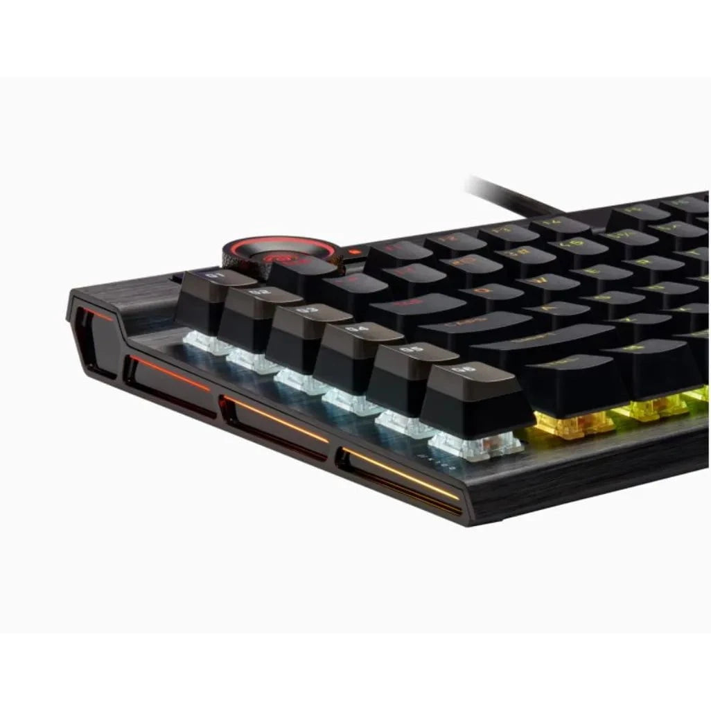GUNMANSA Corsair K100 RGB, Wired, USB, Mechanical, QWERTZ, RGB LED, Black