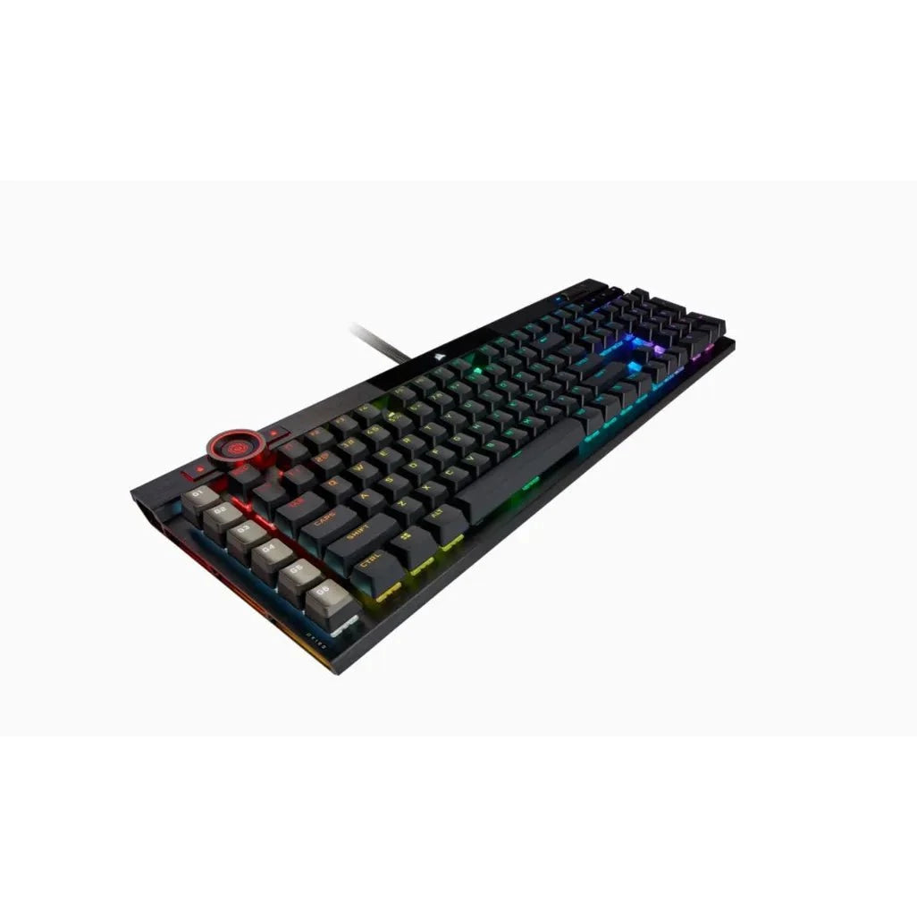 GUNMANSA Corsair K100 RGB, Wired, USB, Mechanical, QWERTZ, RGB LED, Black